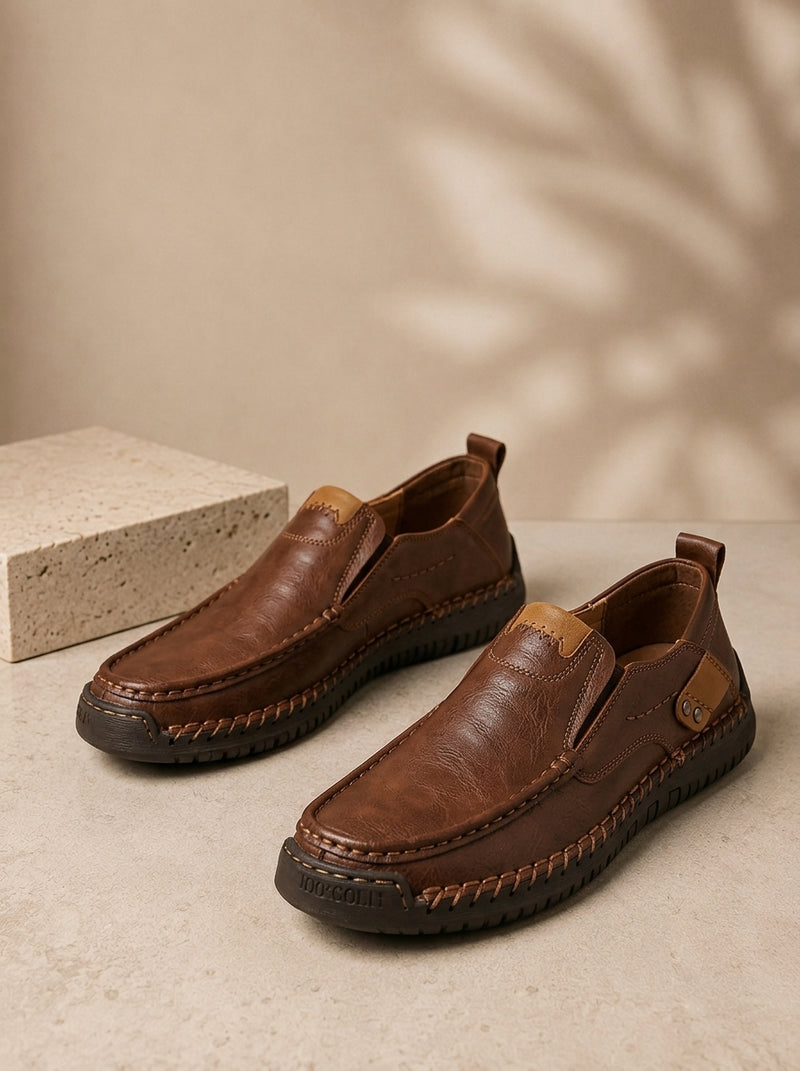 Aaroh Brown classic loafers